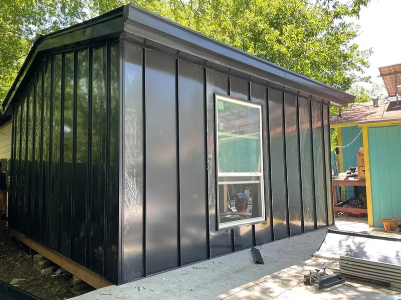 Black standing seam metal wall panels for Roof Inspection in Rio del Mar